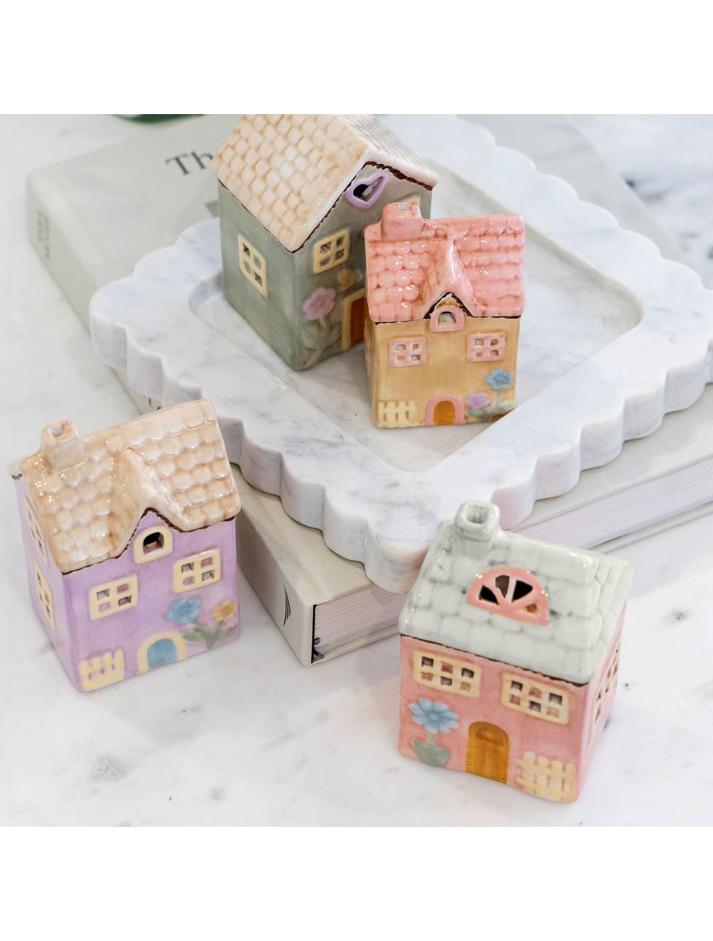 Medium Pink Village House