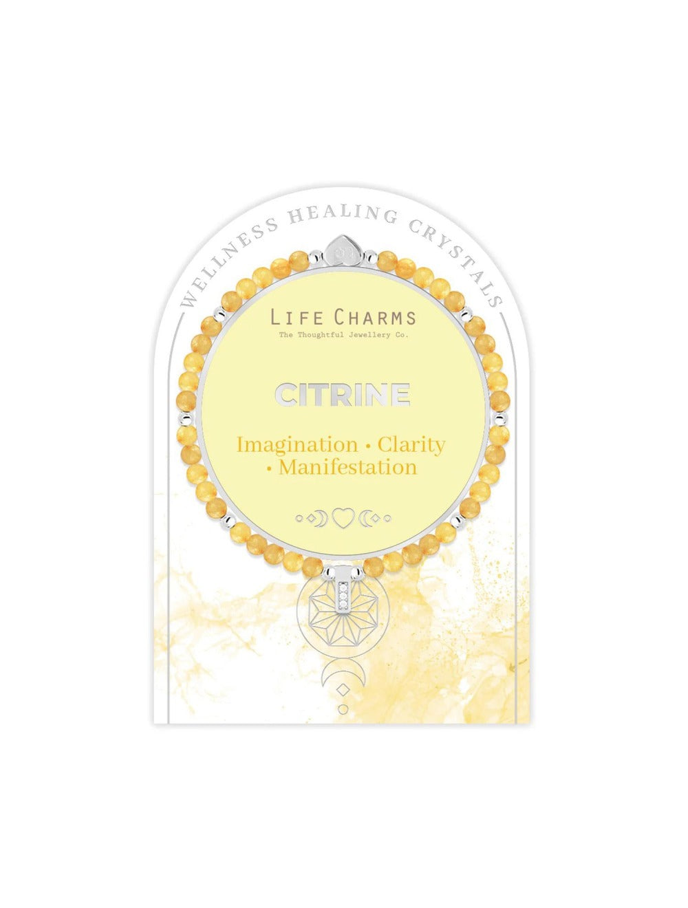 Life Charms Healing Stones Citrine Bracelet