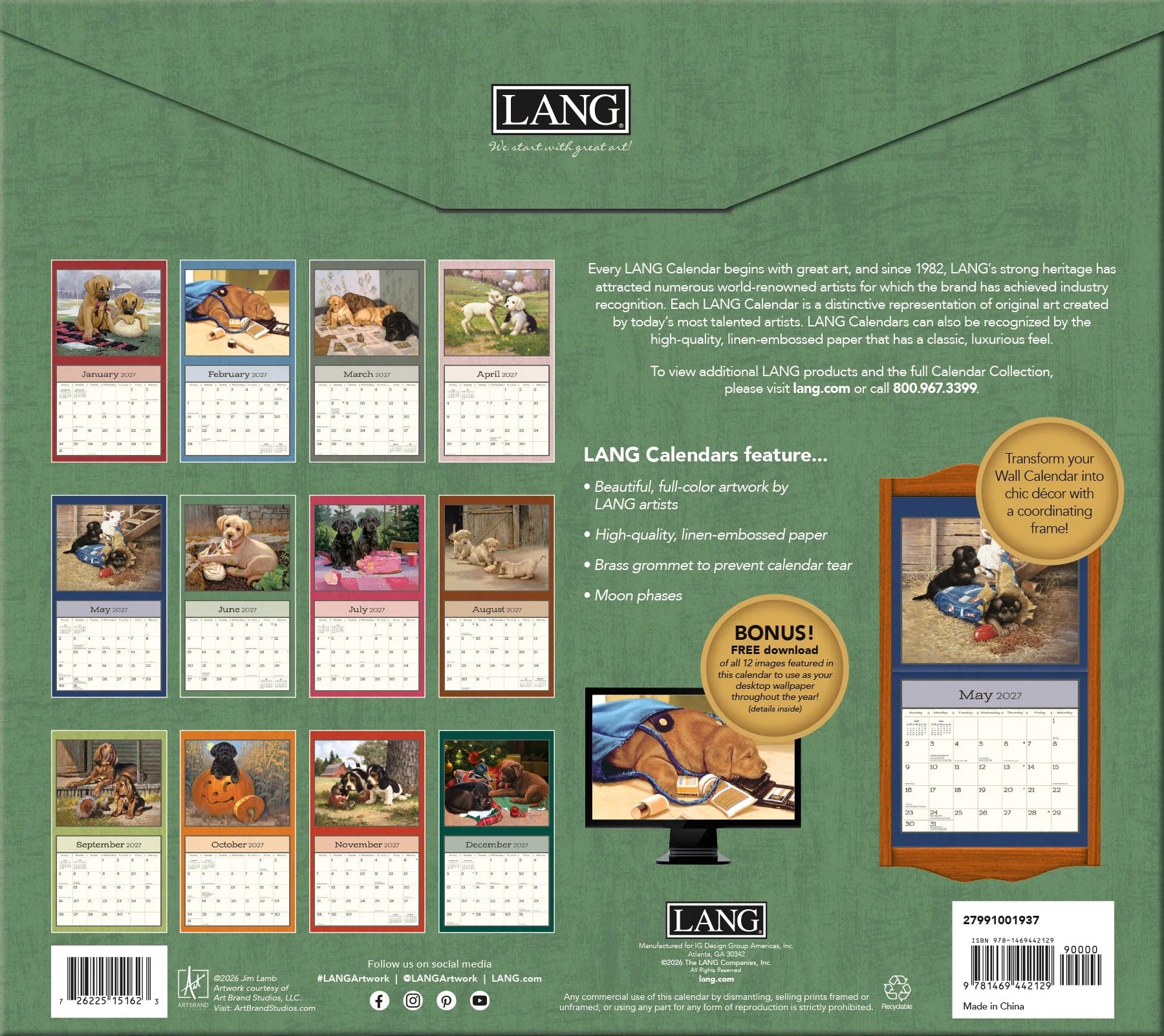 Puppy 2027 Calendar