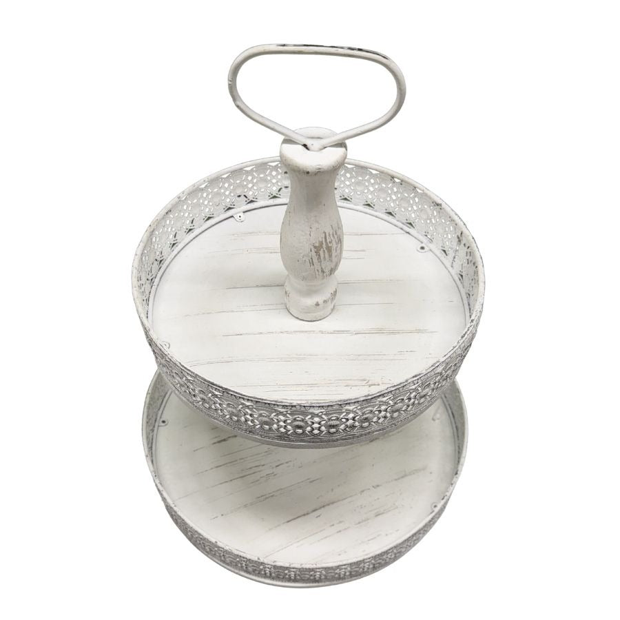 Mia 2 Tier Serving Tray