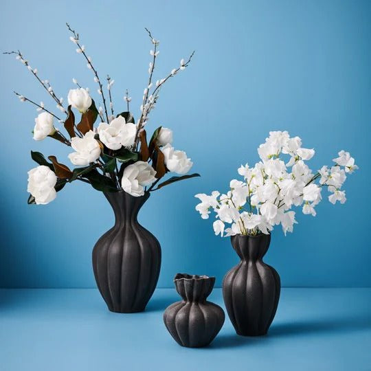 Basma Vase Black Large