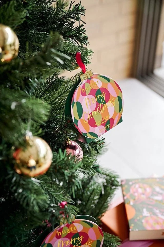 Hanging Lip Balm Bauble Stripes - Vanilla Bean