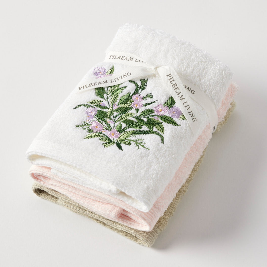 Country Garden Face Washer Set 3