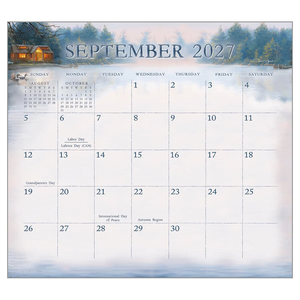 Cabin View 2027 Calendar