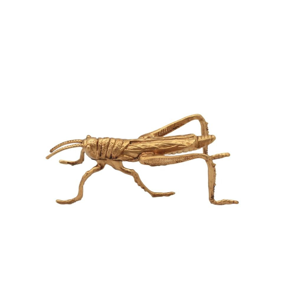 Gold Grasshopper Sculpture