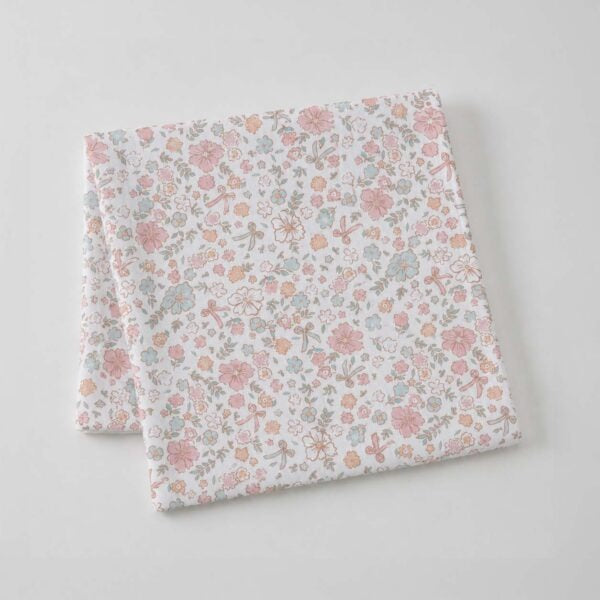 Sweet Floral Muslin Wrap