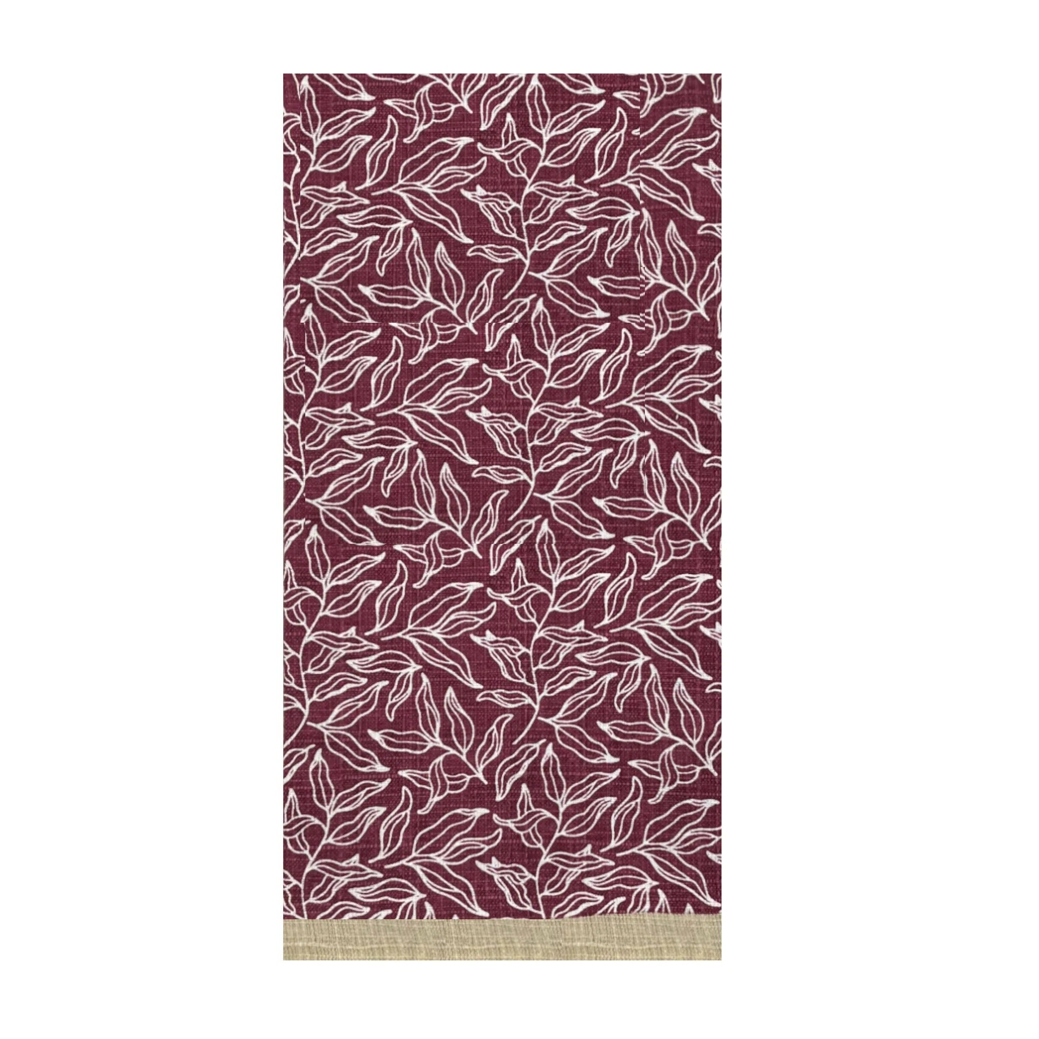 Serenity 2pk Tea Towel Burgundy