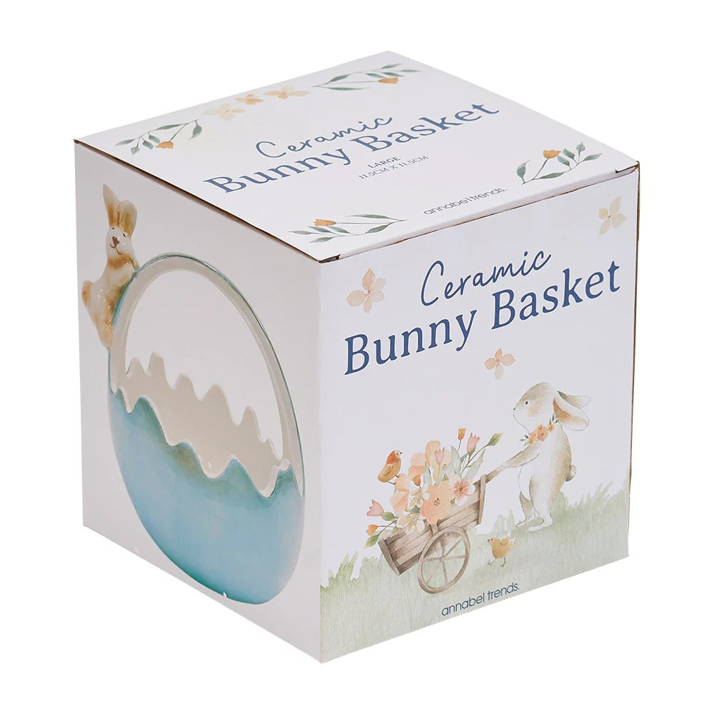 Ceramic Easter Basket Blue