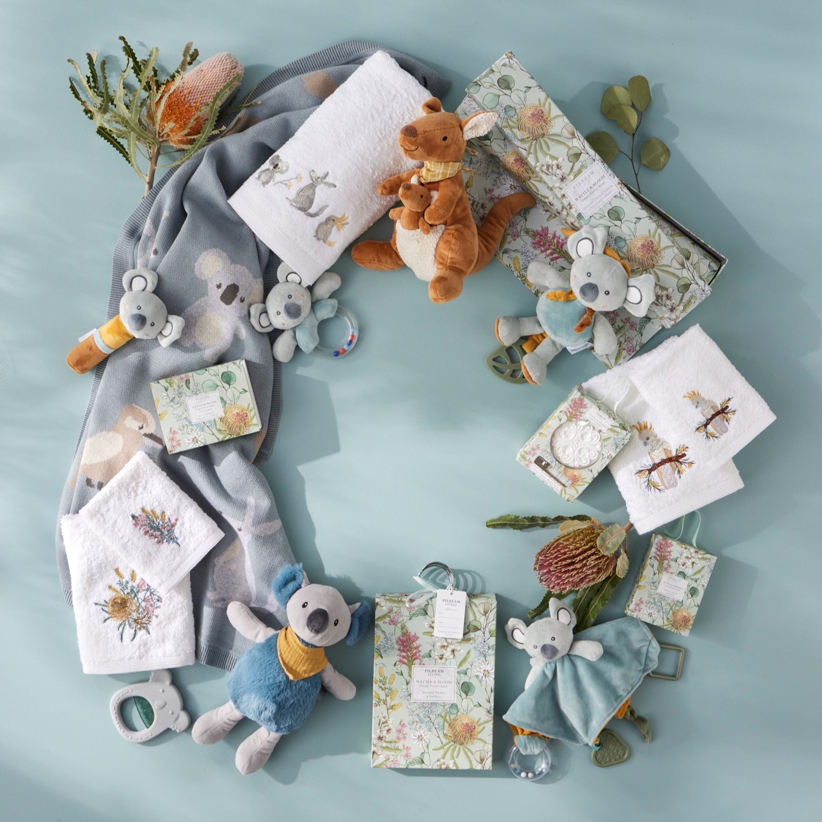Wattle & Bloom Ginger Flower Scented Sachet S/4