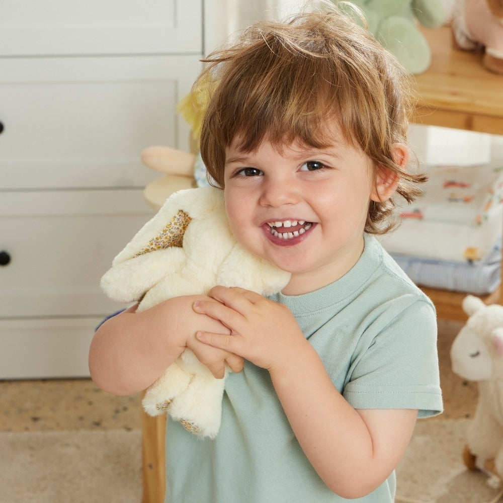 Floral Lemon Bunny Rattle
