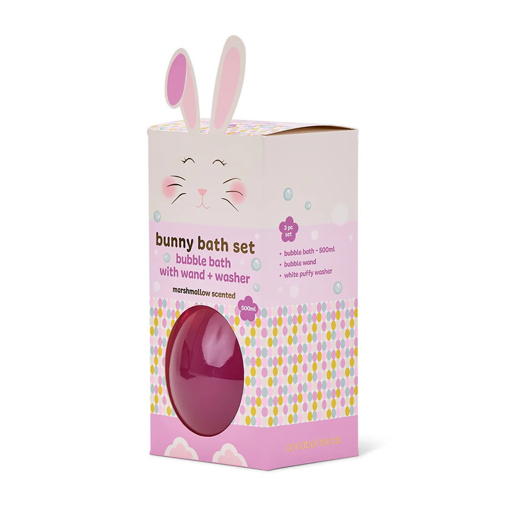 Bunny Bath Set Bubble Bath wand & Washer