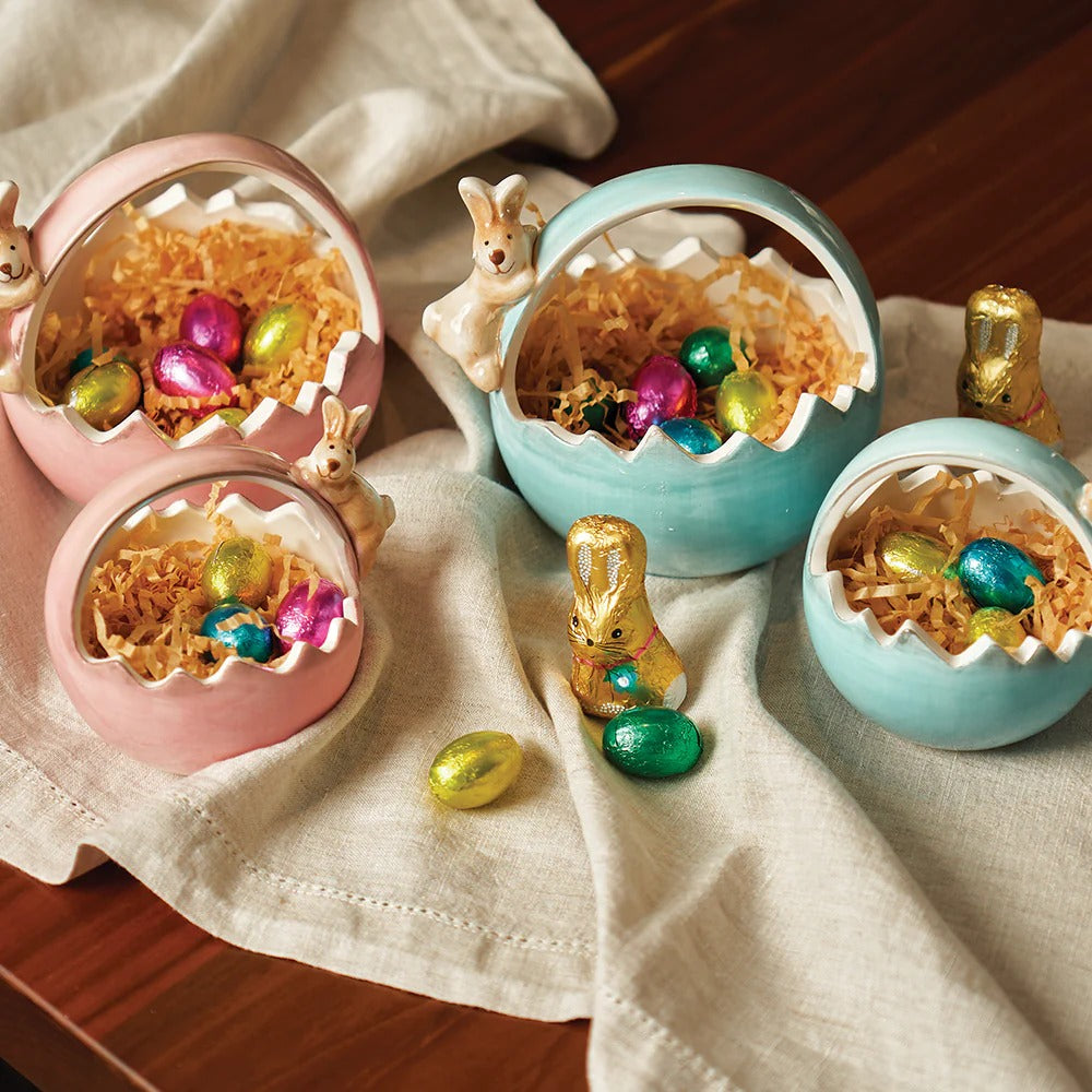 Ceramic Easter Basket Blue