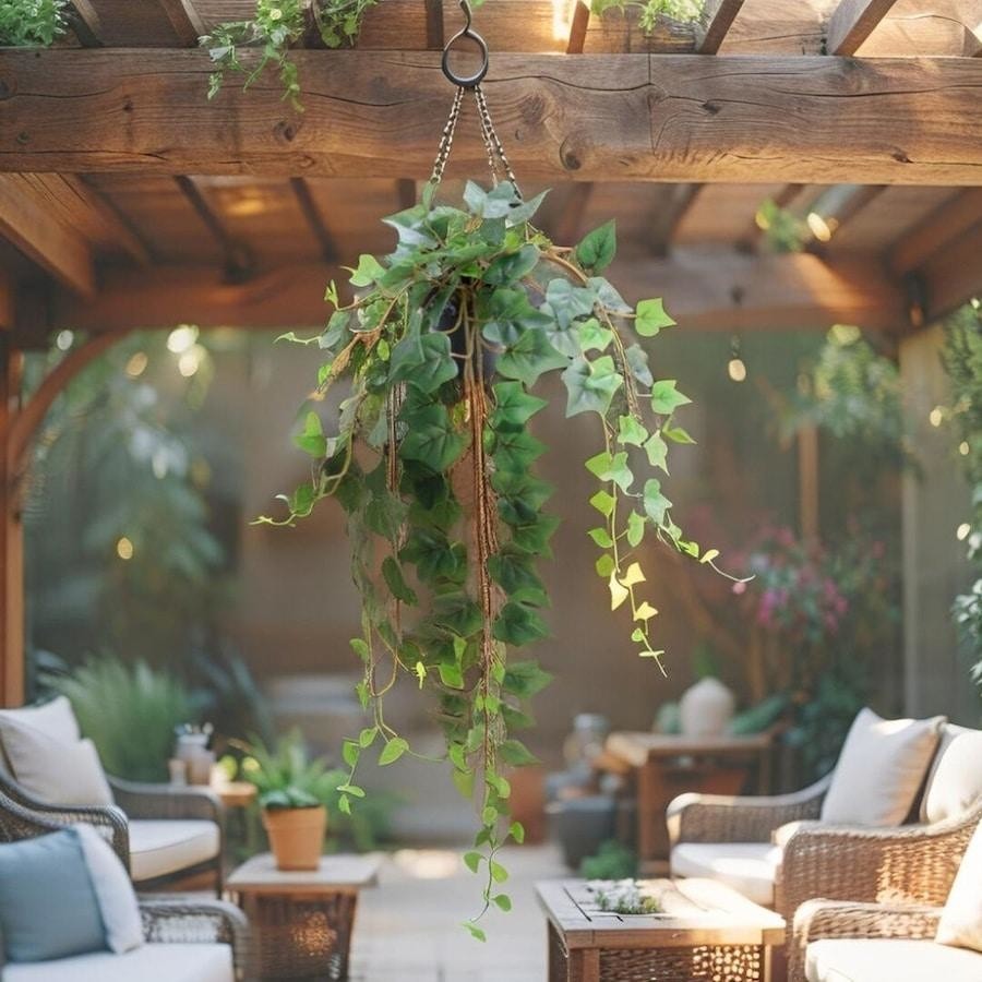 70cm Potted Artificial Elegent Hanging Ivy