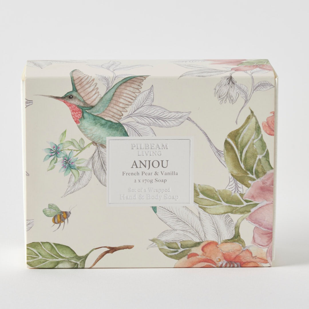 Anjou French Pear & Vanilla Soap Set/2