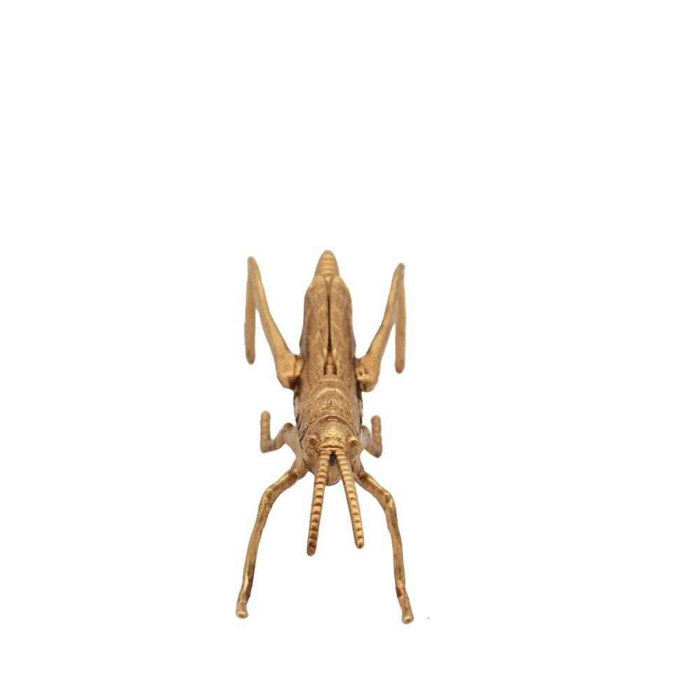 Gold Grasshopper Sculpture