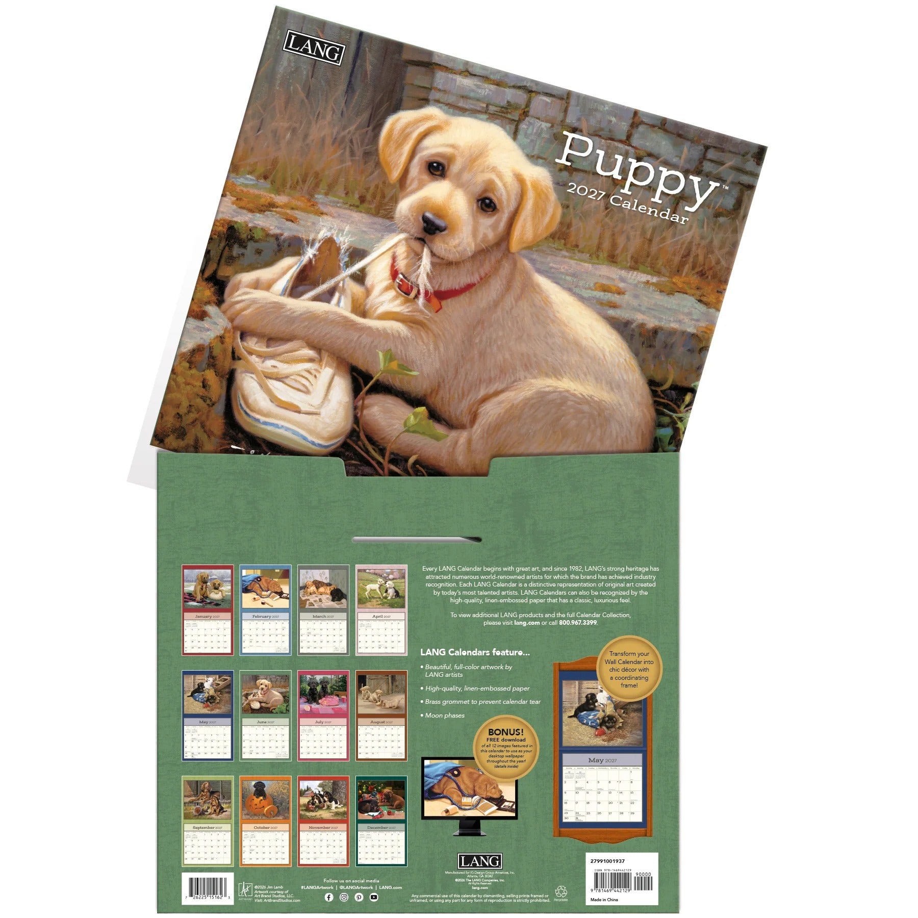 Puppies 2027 Calendar