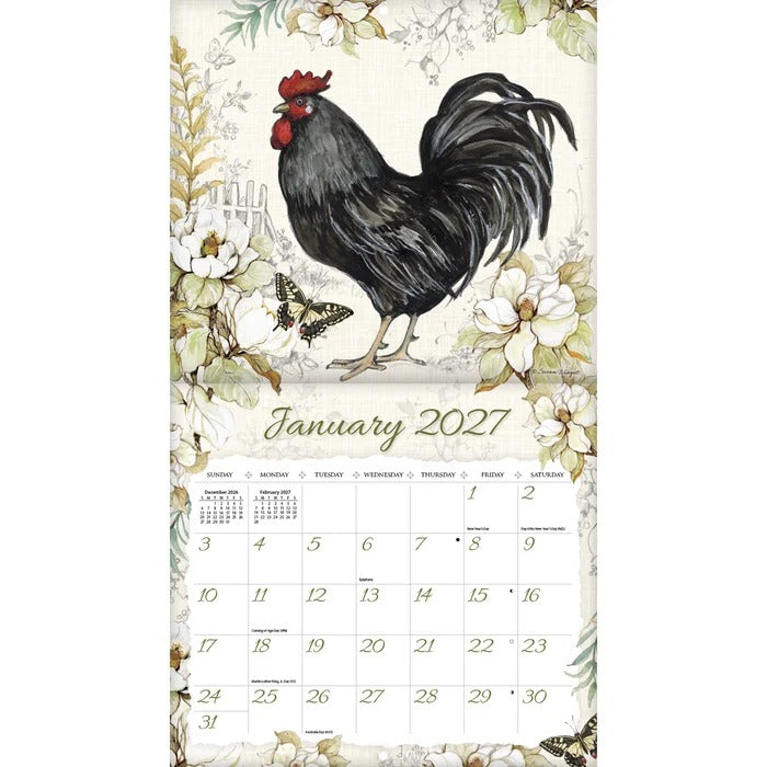 Proud Rooster 2027 Calendar