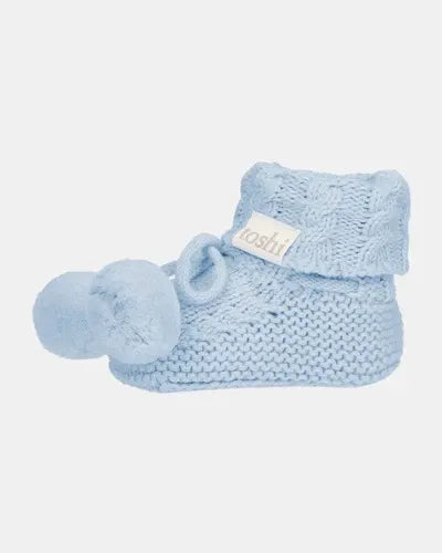 Organic Booties Yummy Bluebell 000