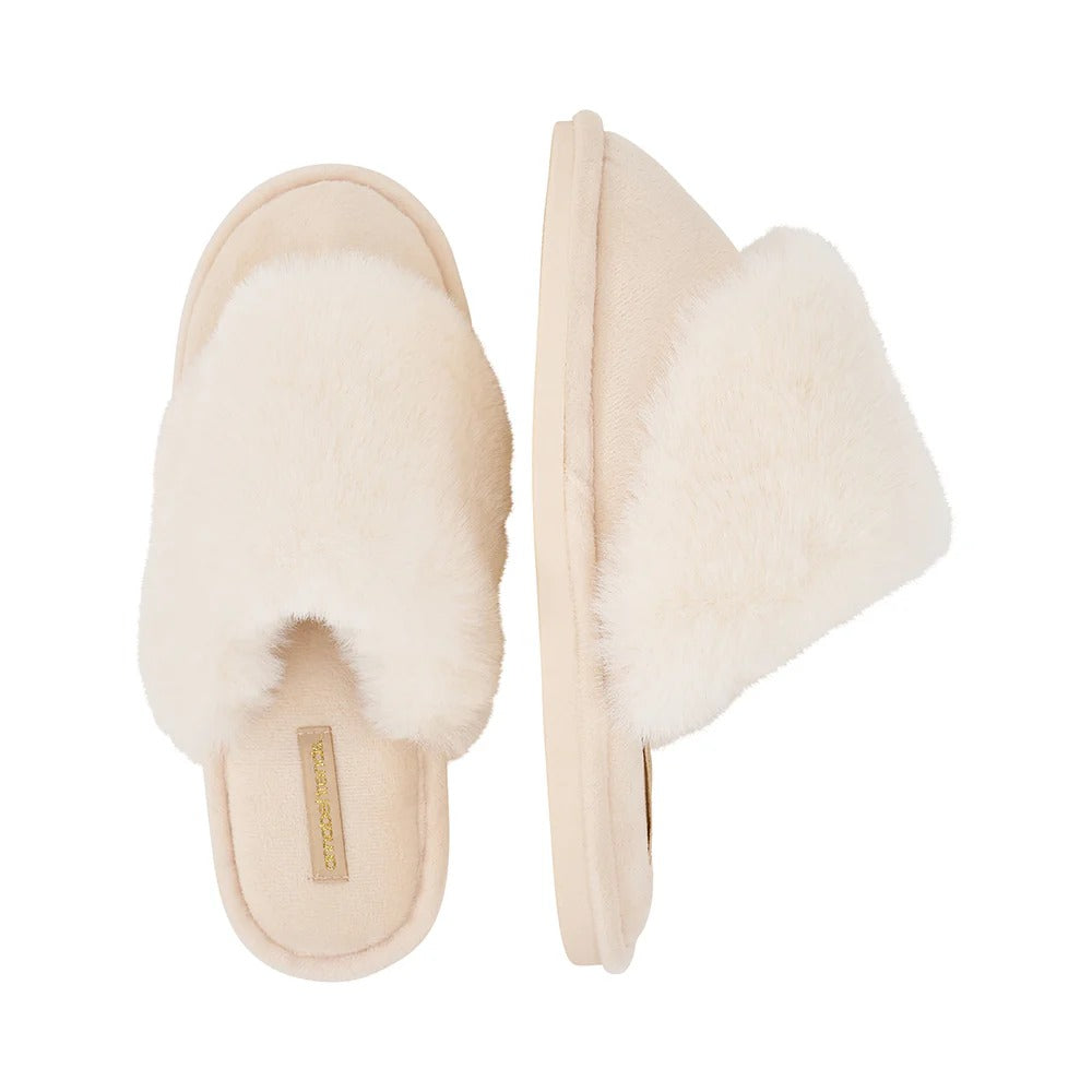 Cosy Luxe Slippers Ivory S/M