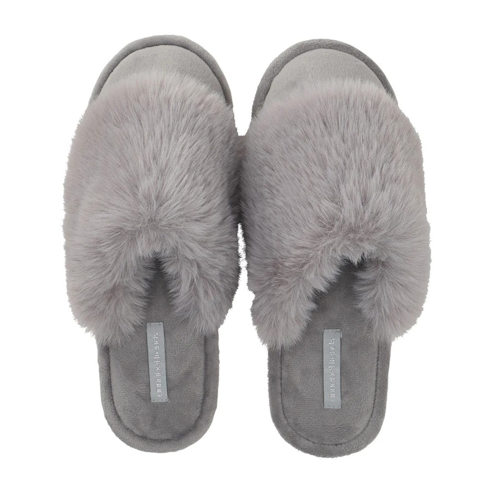 Cosy Luxe Slippers Grey S/M
