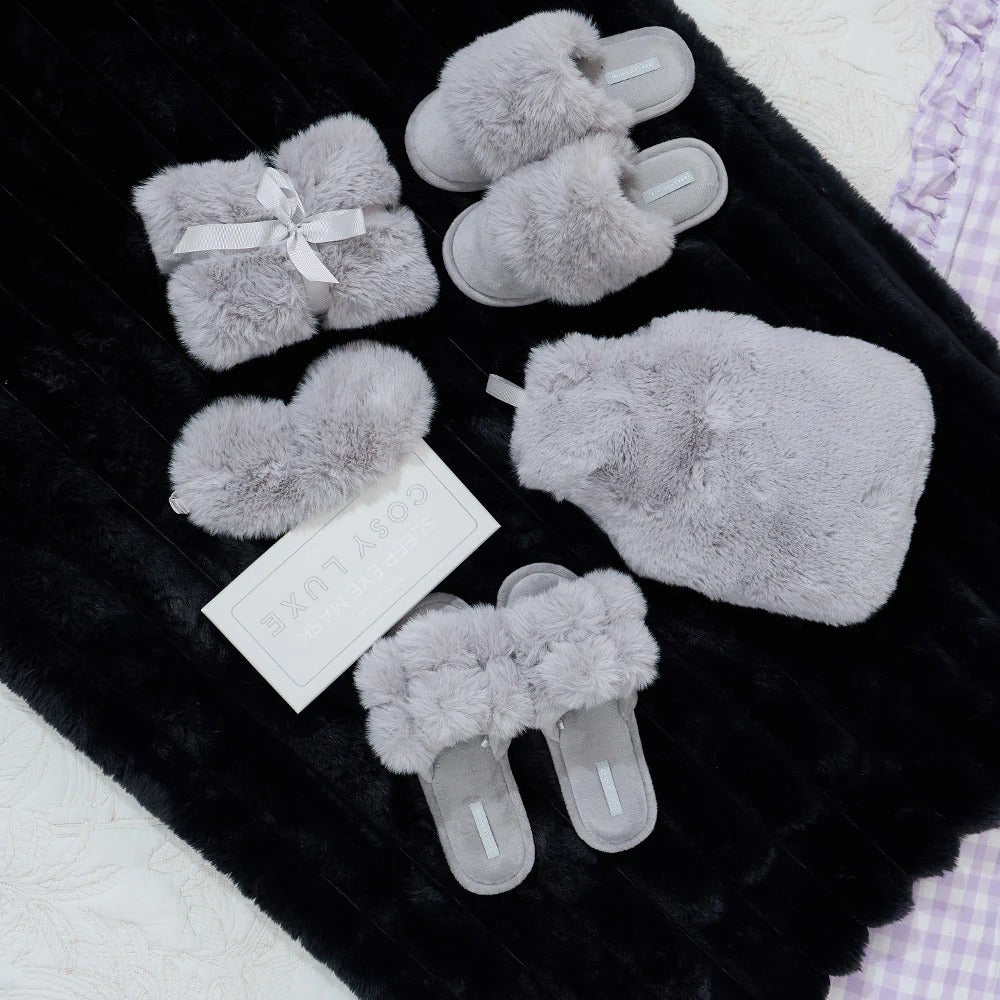 Cozy Luxe Slipper Grey
