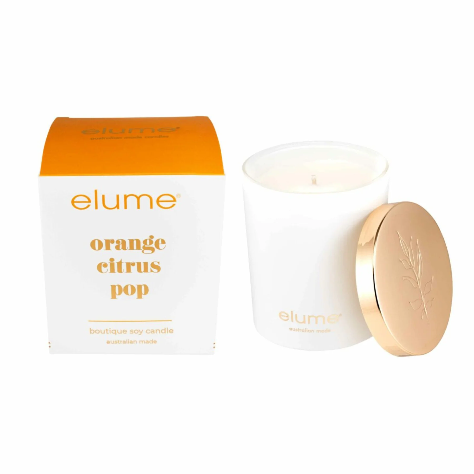 Orange Citrus Pop Boutique Soy Candle