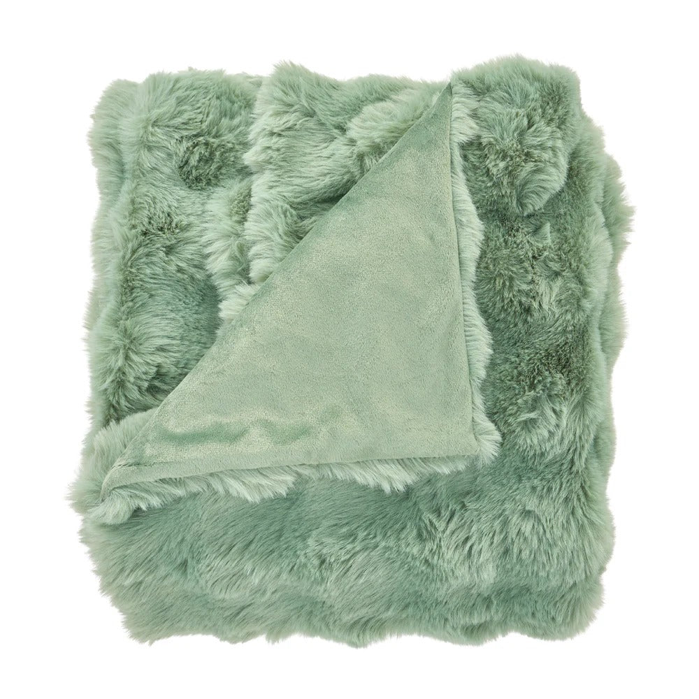 Bubble Faux Fur Throw 130x160cm