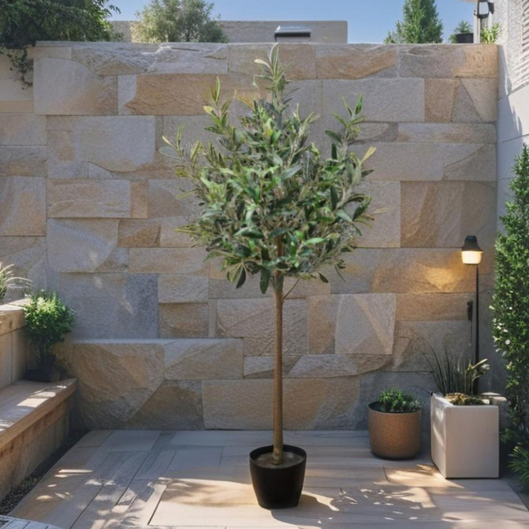 80cm Potted Artificial Olive Tree
