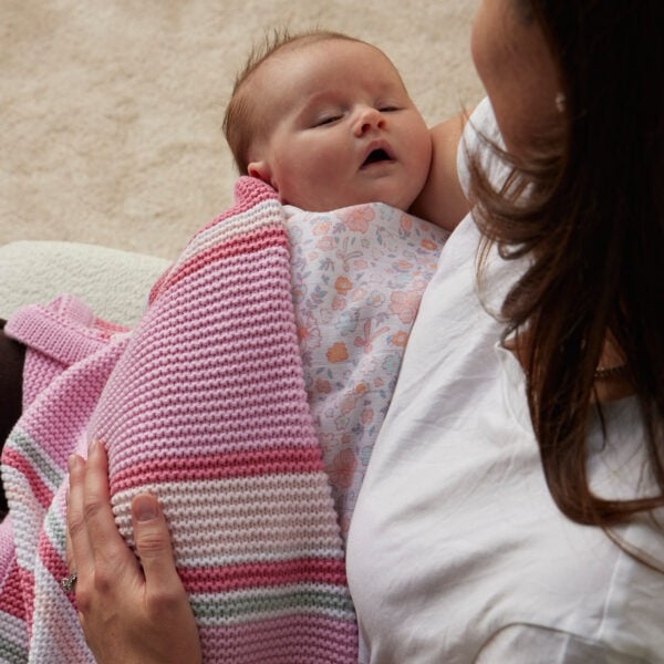 Sweet Floral Muslin Wrap