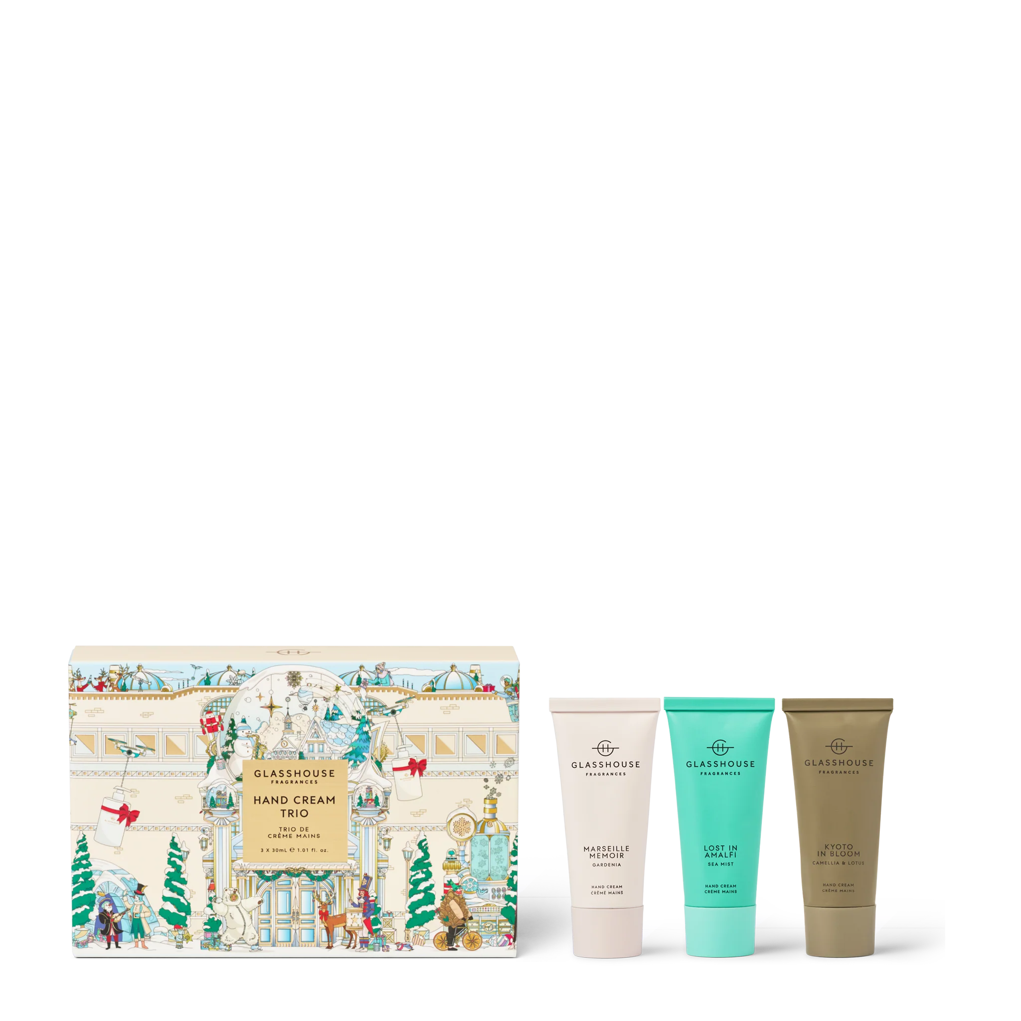 Set of 3 Hand Creams - Kyoto, Amalfi, Marseille