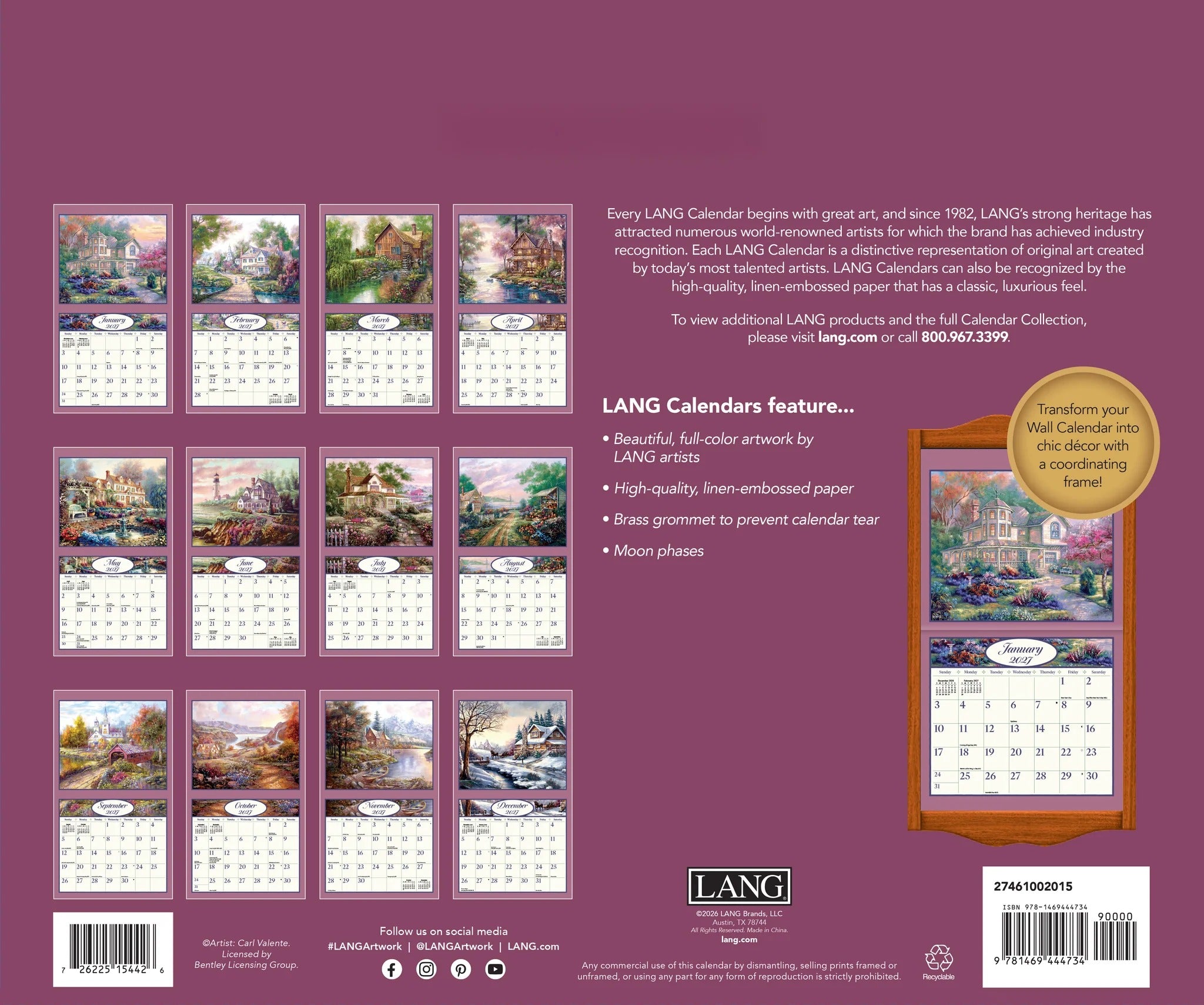 Bygone Days 2027 Calendar