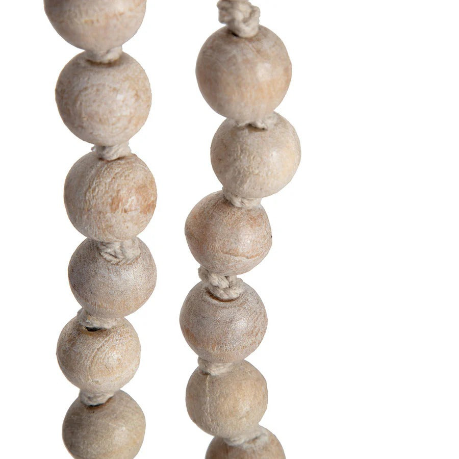 Handmade 120cm Wooden Beaded Garland w/Tassel