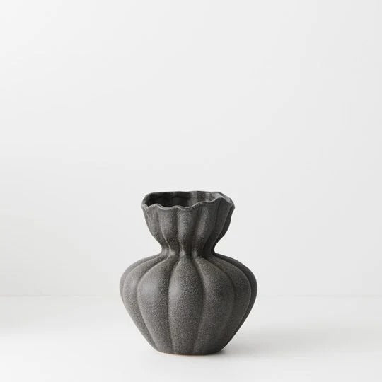 Basma Vase Black Small