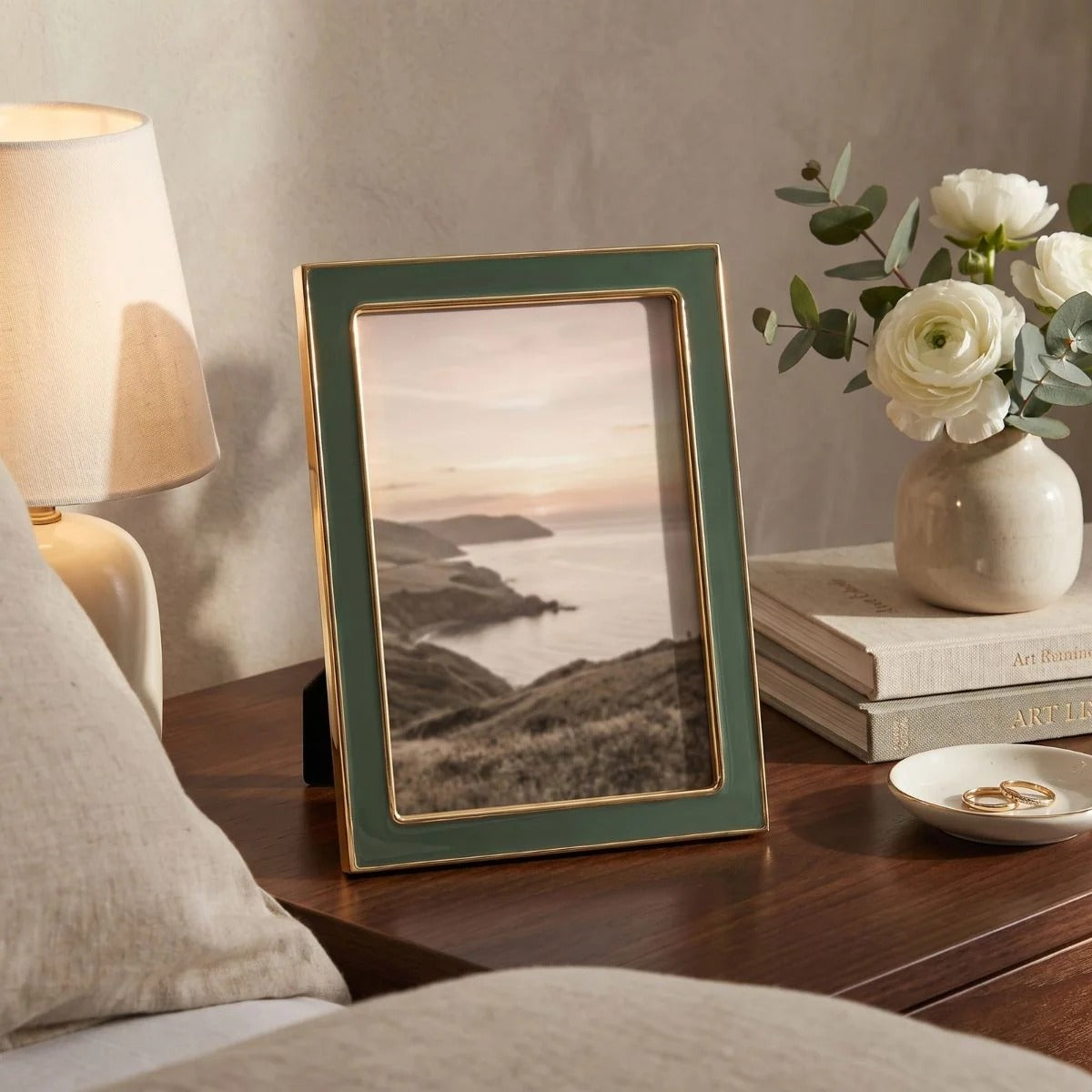 Isla Alloy Frame15x10 Sage Gold Sml