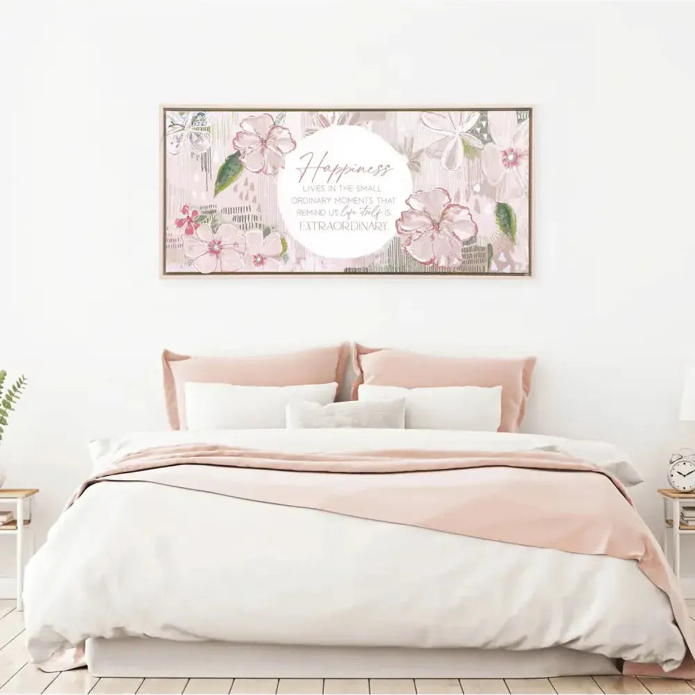 Love, Vera Happiness Framed Canvas 94x44