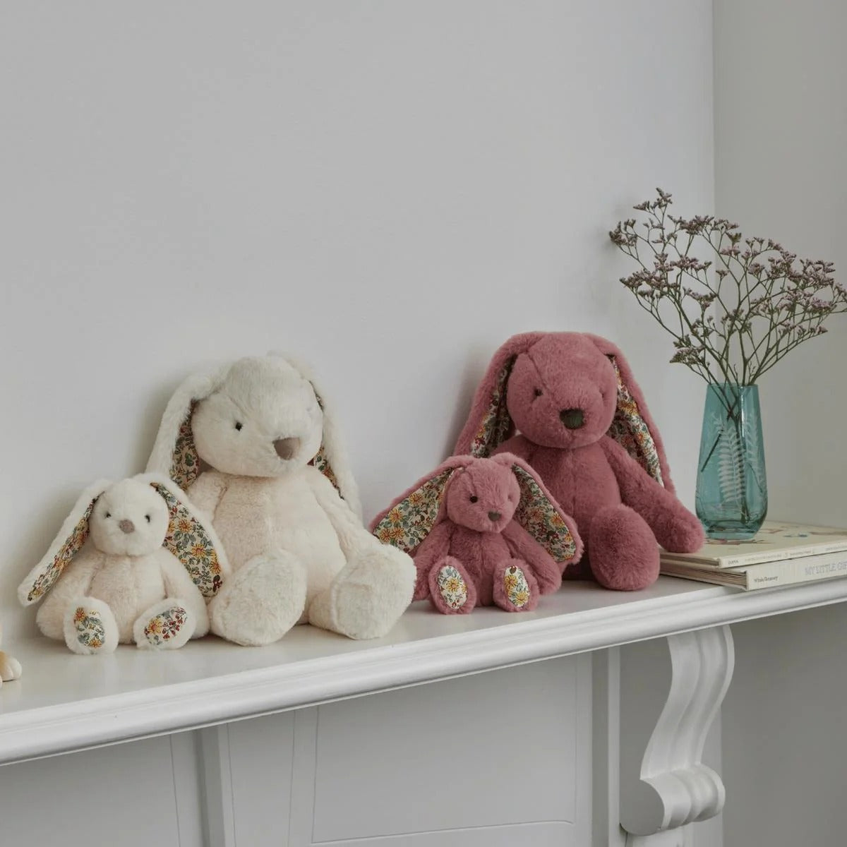 Foral White Bunny Medium
