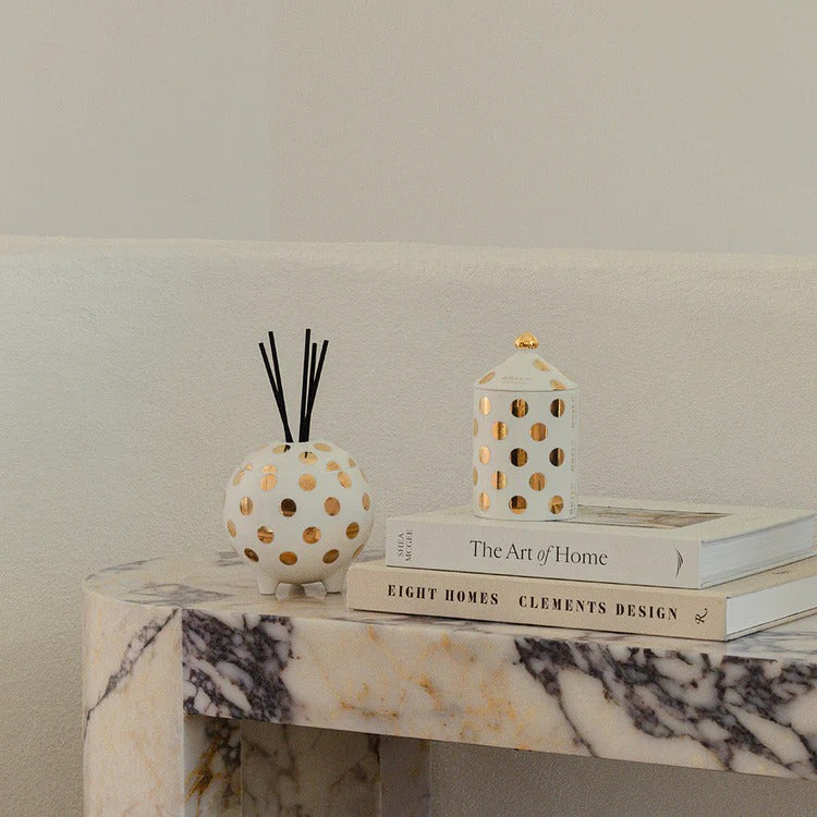 Golden Bouquet Ceramic Candle 360g