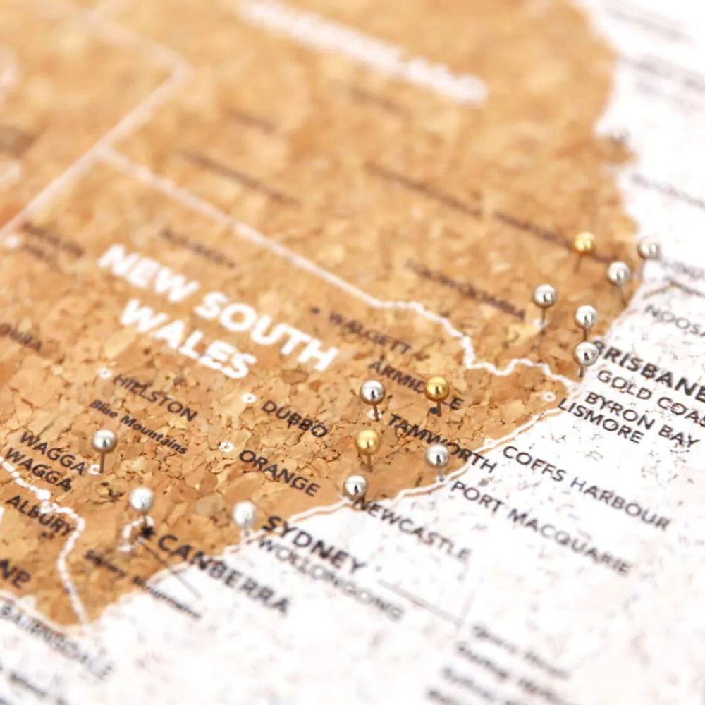 Caravan Australia Desk Map
