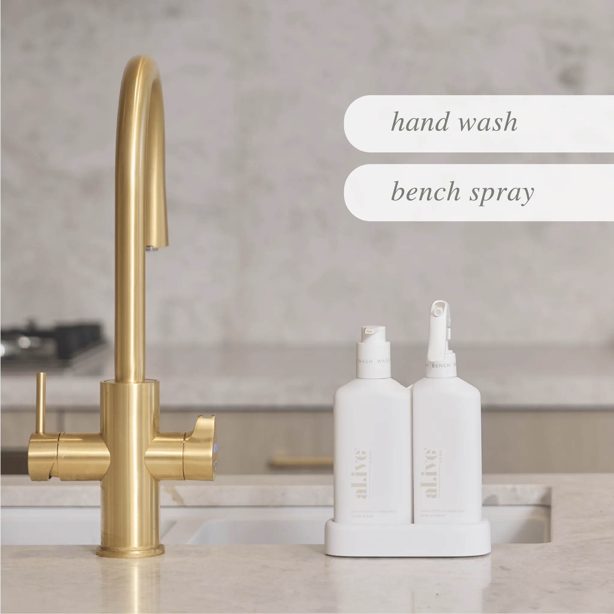 Lemon Myrtle & Honeydew Wash & Bench Kitchen Duo