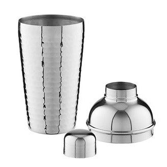 Maxwell & Williams Cocktail n Co Lexington Hammered Cocktail Shaker 500ML Silver Gift Boxed