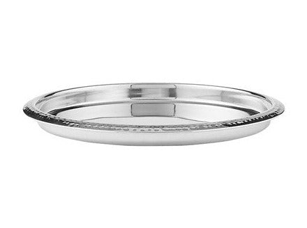Maxwell & Williams Cocktail n Co Lexington Hammered Round Tray 35.5x2.5cm Silver Gift Boxed