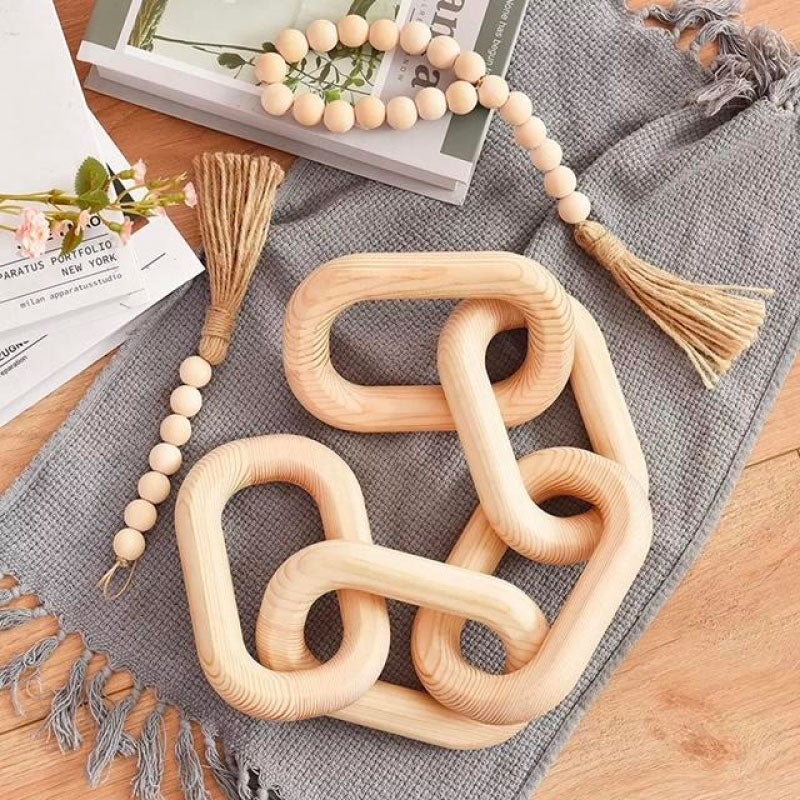 5 Link Natural Wooden Chain