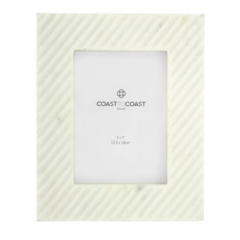 Amara Marble 5x7 Frame 20x25cm White