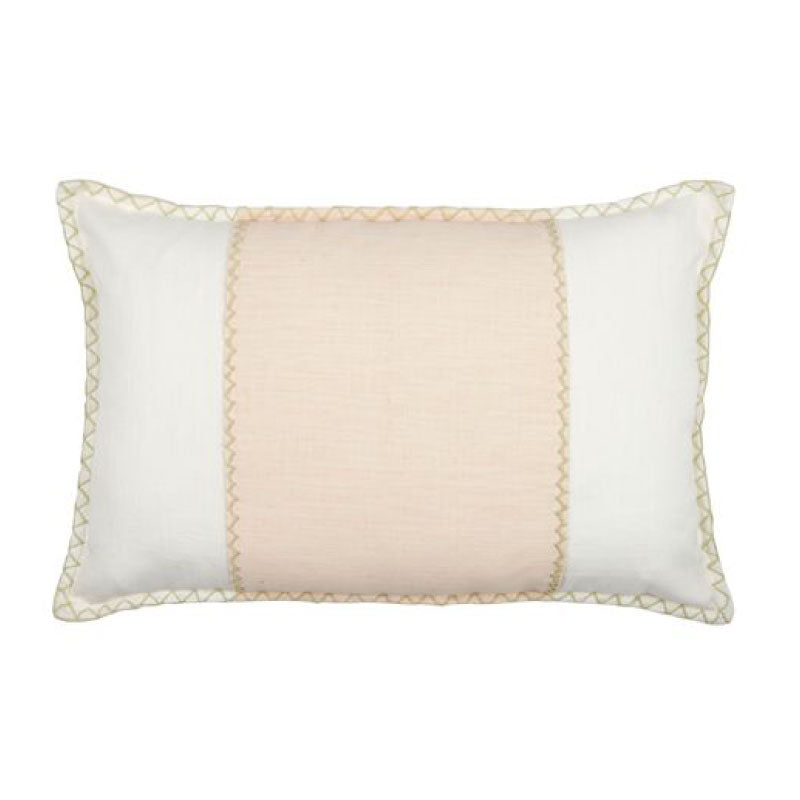 Aram Cotton Stitch Cushion 40x60cm Nude