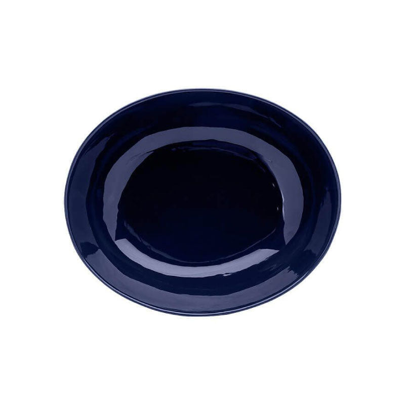 Arc Oval Serving Bowl 32x27cm Indigo Blue