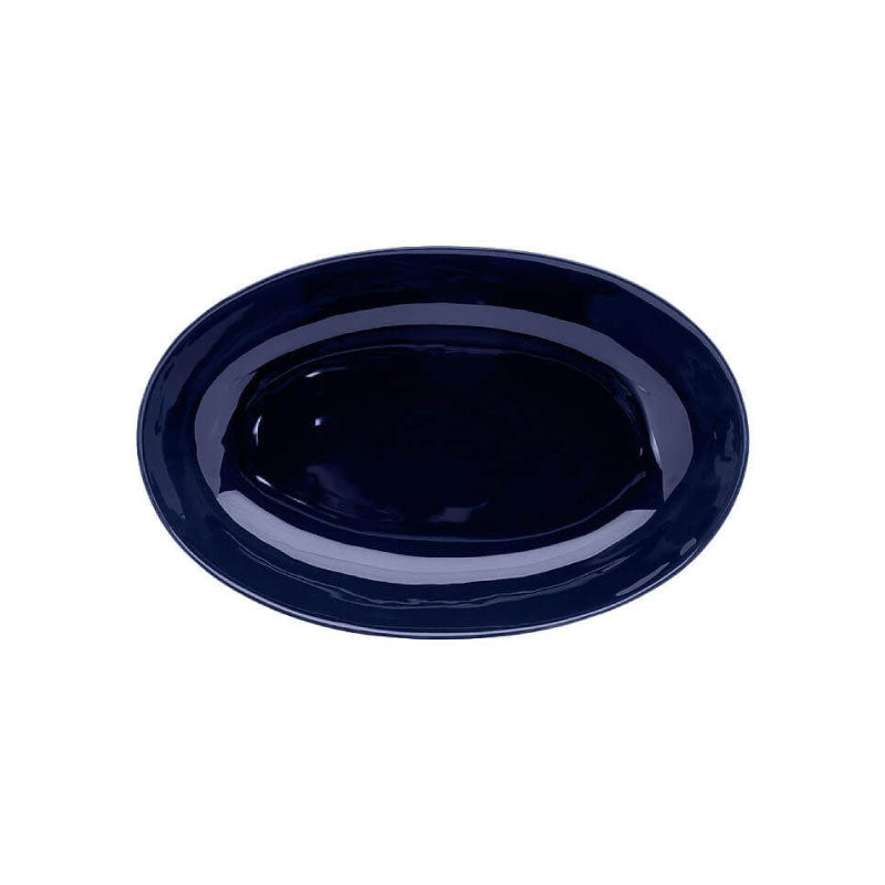 Arc Oval Serving Bowl 42x27cm Indigo Blue