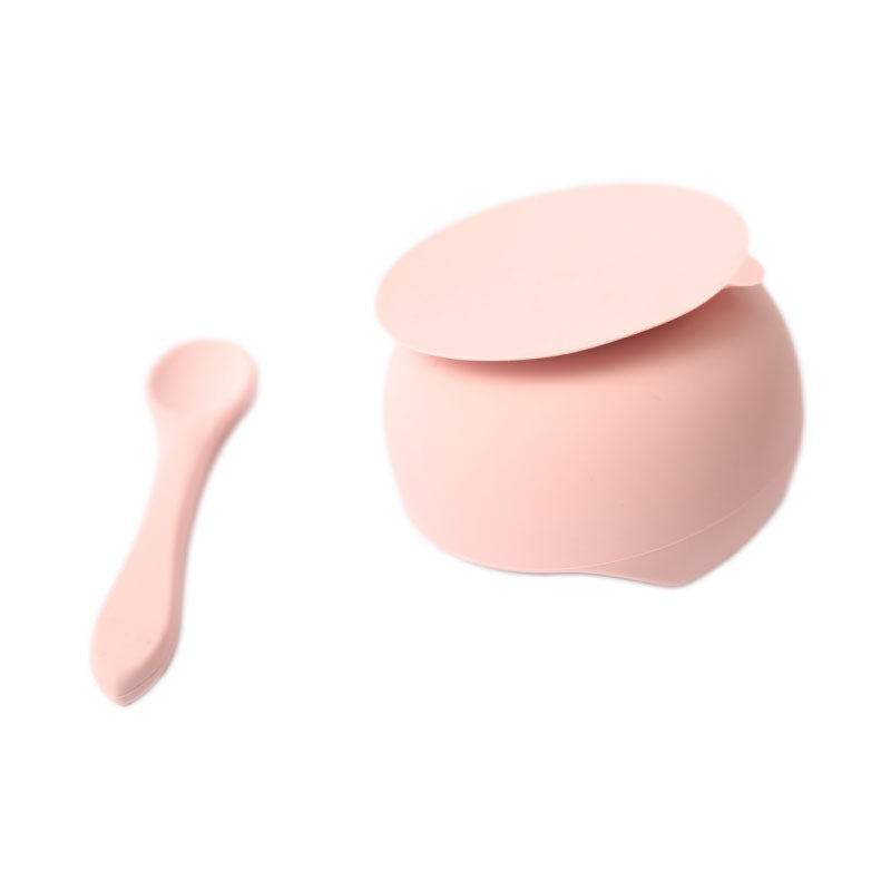 Baby Silicone Dinner Set Gift Boxed Pink