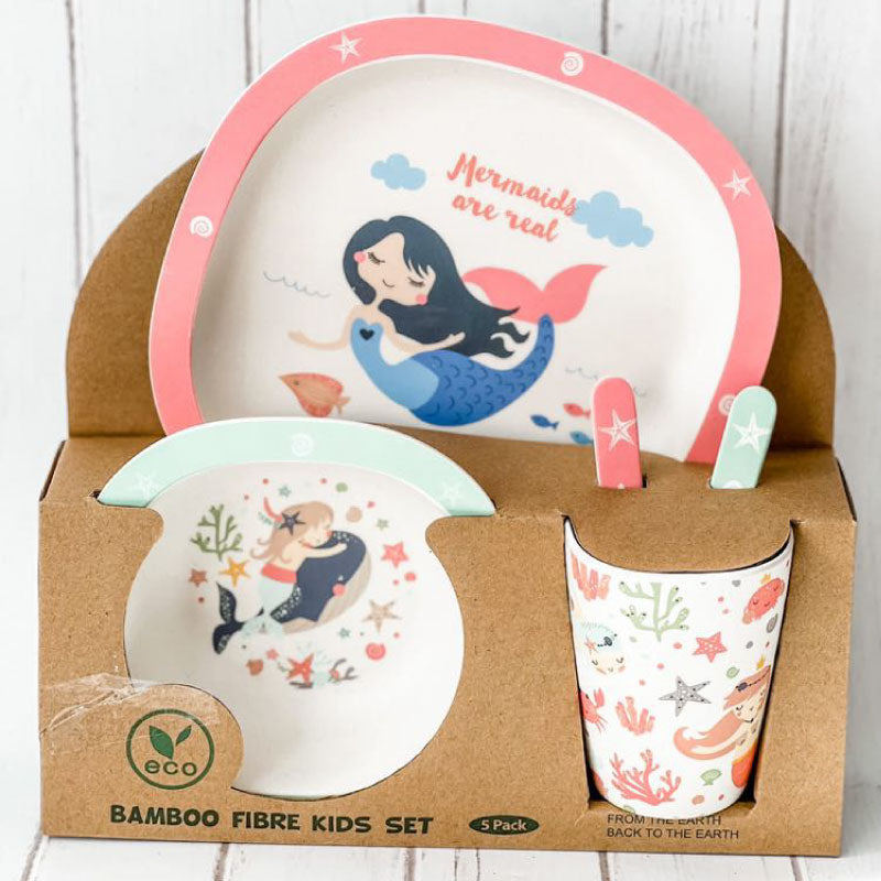 Bamboo Kids Dinner Set Mermaids