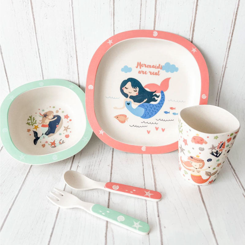 Bamboo Kids Dinner Set Mermaids