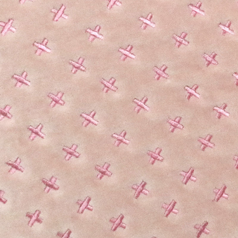 Botanica Pink Velvet Stitched Cushion